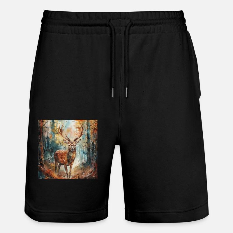 Chevreuil - Short de jogging bio TRAINER Stanley/Stella unisexe - noir