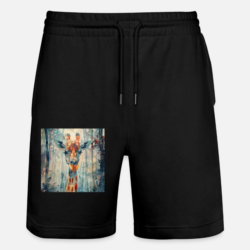 Girafe - Short de jogging bio TRAINER Stanley/Stella unisexe - noir