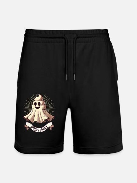 Cacca divertente mucchio di cacca fantasma cacca umoristica - Pantaloncini da jogger ecologici unisex Trainer di Stanley/Stella - nero
