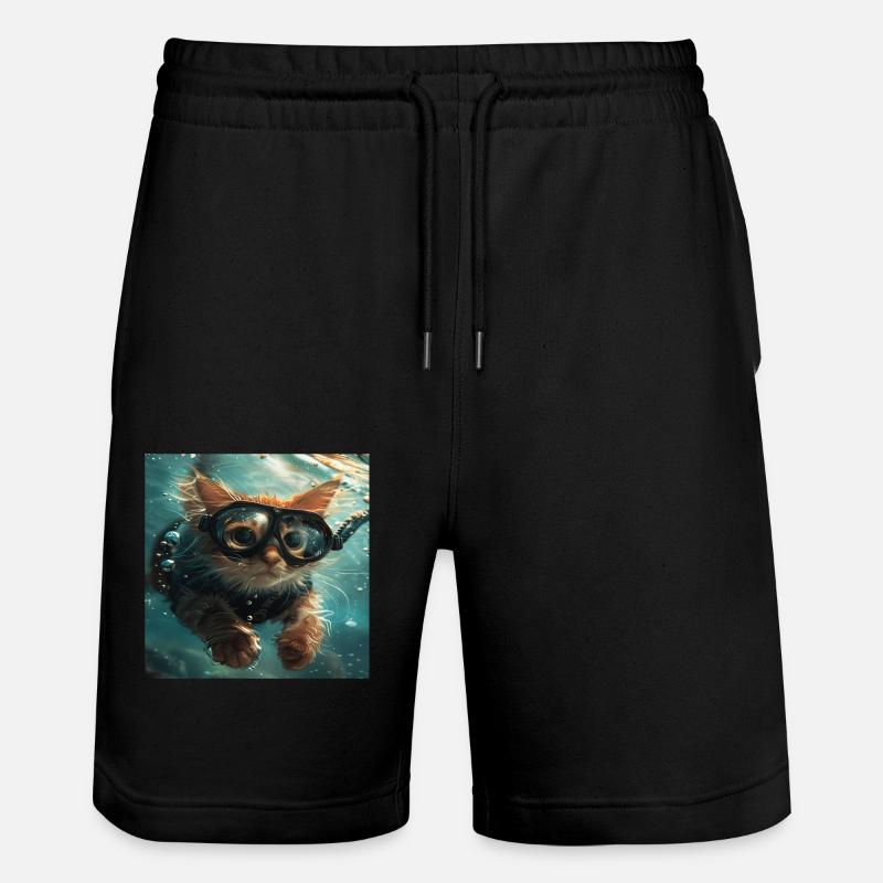 Chat - Short de jogging bio TRAINER Stanley/Stella unisexe - noir