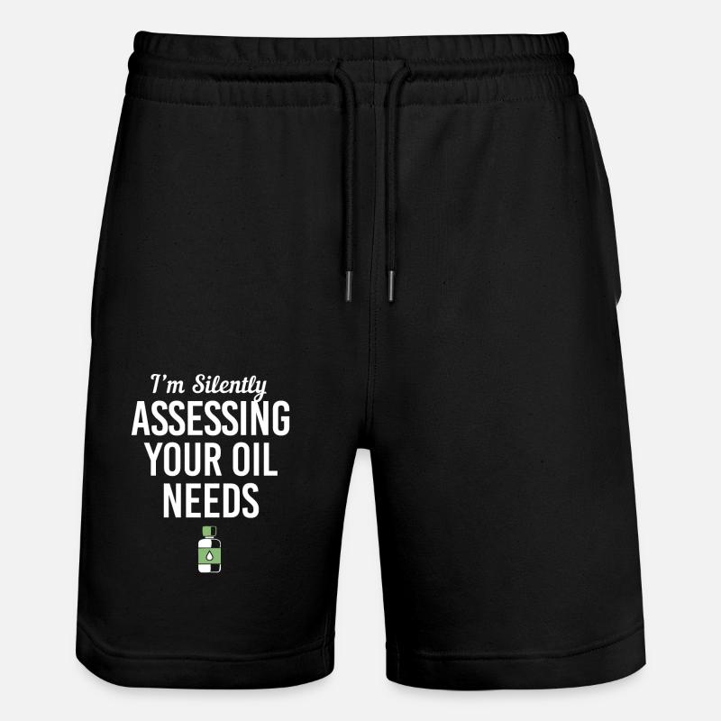 Ätherisches Öl - Stanley/Stella Unisex Bio Joggingshorts Trainer  - Schwarz