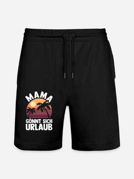 Vacancier Mère Maman - Short de jogging bio TRAINER Stanley/Stella unisexe - noir