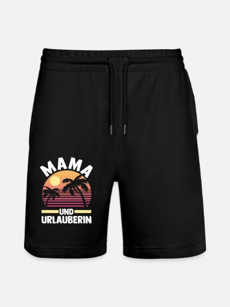 Vacancier Mère Maman - Short de jogging bio TRAINER Stanley/Stella unisexe - noir
