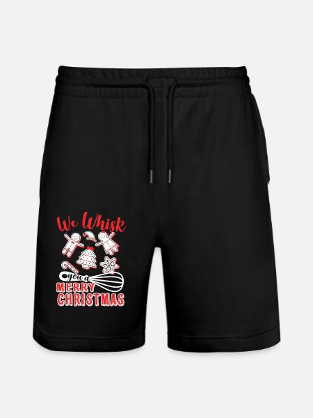 Christmas Christmas Baker - Stanley/Stella Trainer Unisex Organic Jogging Shorts - black