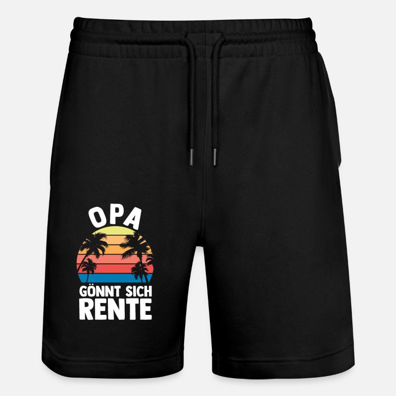 Vacances Vacancier Grand-père Papy - Short de jogging bio TRAINER Stanley/Stella unisexe - noir
