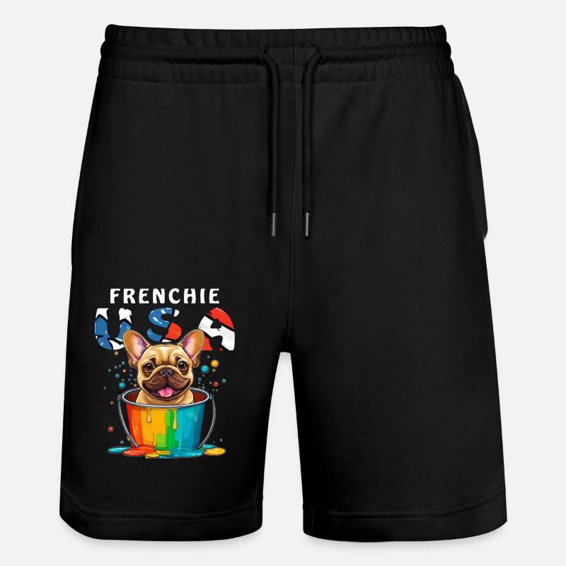 FRENCHIE États-Unis - Short de jogging bio TRAINER Stanley/Stella unisexe - noir