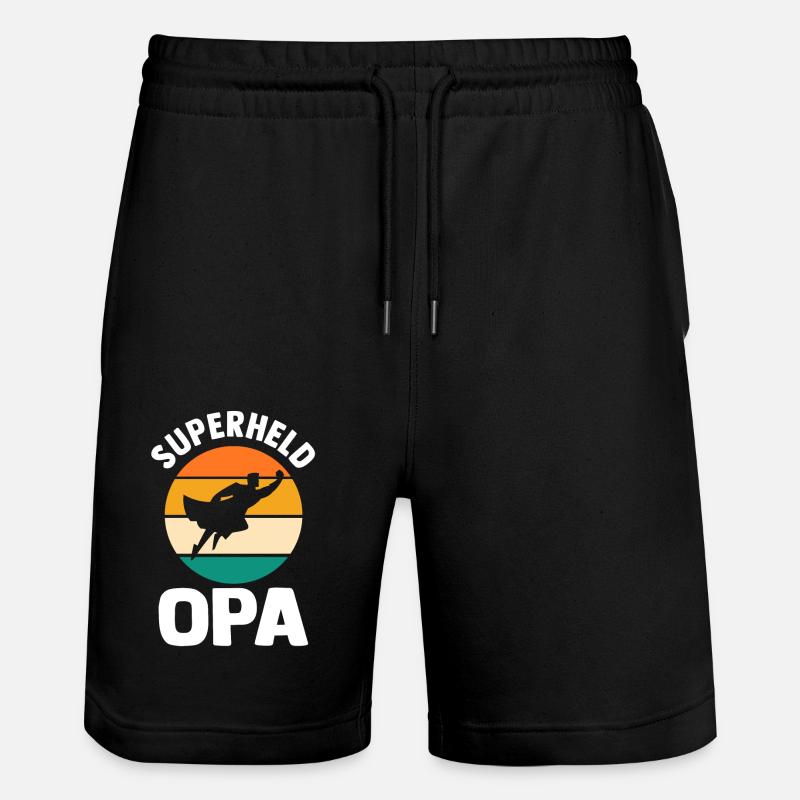 Papy Papy - Short de jogging bio TRAINER Stanley/Stella unisexe - noir