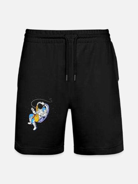 Saxophone Saxophonist - Stanley/Stella Trainer Unisex Organic Jogging Shorts - black