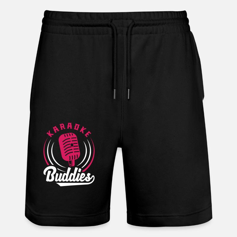 Karaoké Buddies Microphone Style Rétro - Short de jogging bio TRAINER Stanley/Stella unisexe - noir