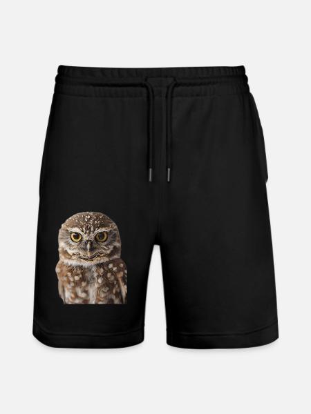 Eule - Stanley/Stella Unisex Bio Joggingshorts Trainer - Schwarz