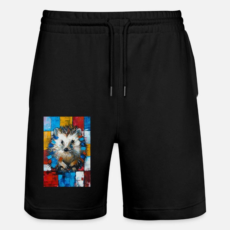 Igel - Stanley/Stella Unisex Bio Joggingshorts Trainer  - Schwarz