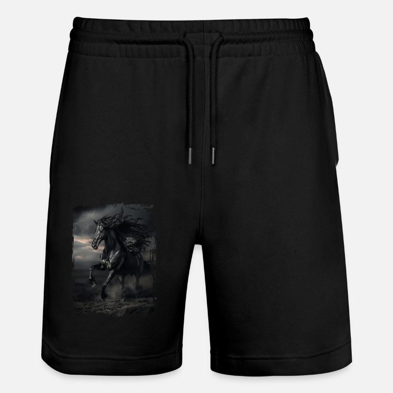 Friesisch - Stanley/Stella Unisex Bio Joggingshorts Trainer  - Schwarz