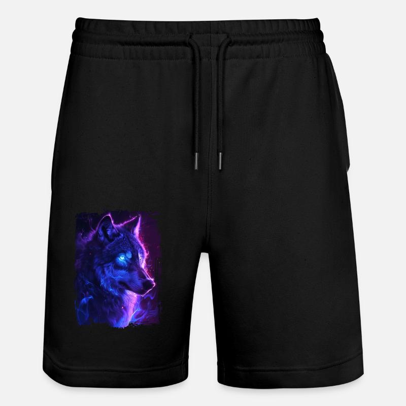 Wolf - Stanley/Stella Unisex Bio Joggingshorts Trainer  - Schwarz