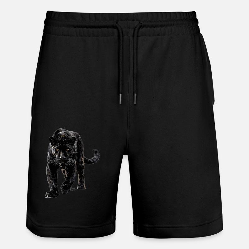 Panthers Panther - Stanley/Stella Unisex Bio Joggingshorts Trainer  - Schwarz