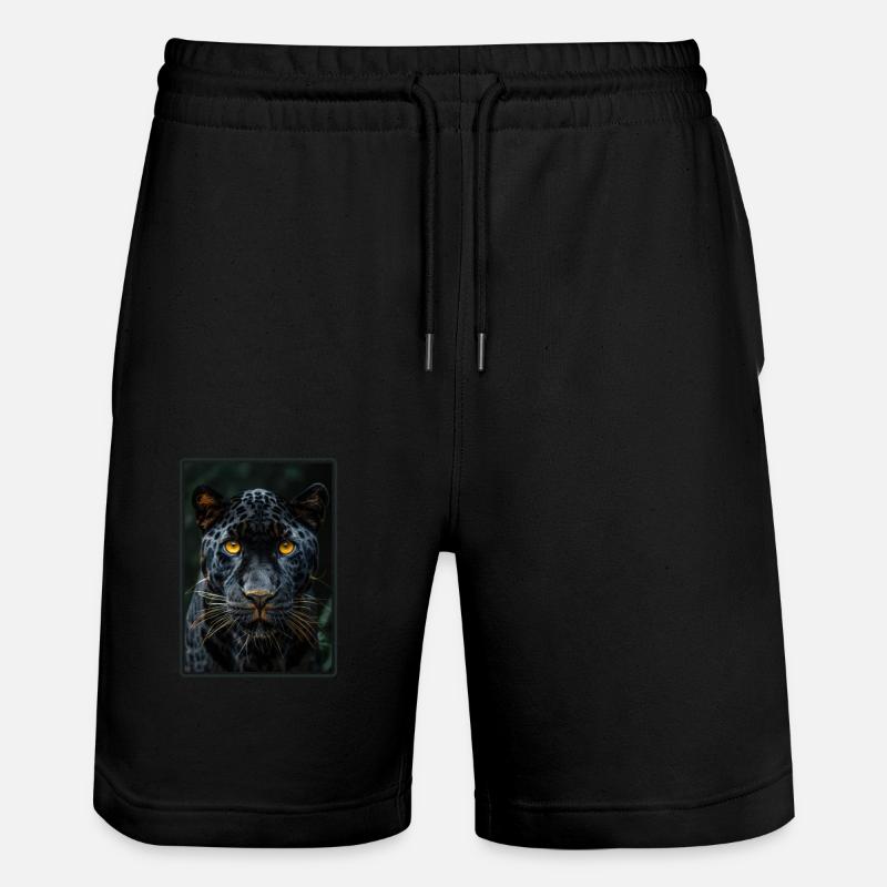Panthers Panther - Stanley/Stella Unisex Bio Joggingshorts Trainer  - Schwarz