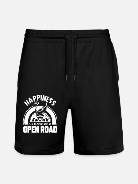 Bicycle Bicycle Happiness - Stanley/Stella Trainer Unisex Organic Jogging Shorts - black