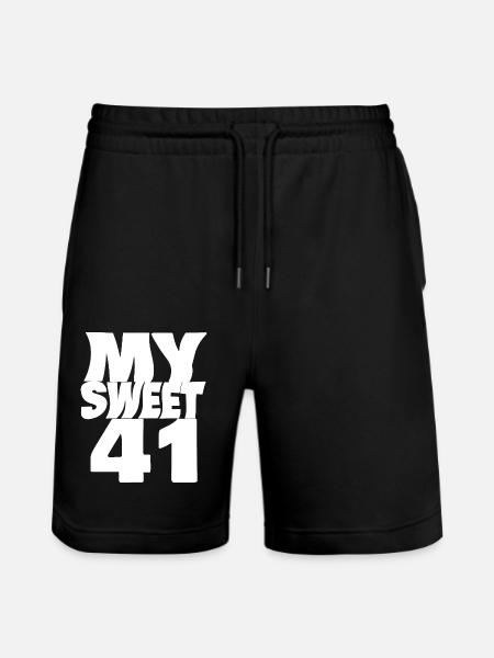 Birthday 41 - Stanley/Stella Trainer Unisex Organic Jogging Shorts - black