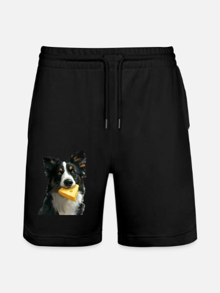 Pies - Ekologiczne spodenki dresowe typu unisex Stanley/Stella Trainer  - czarny