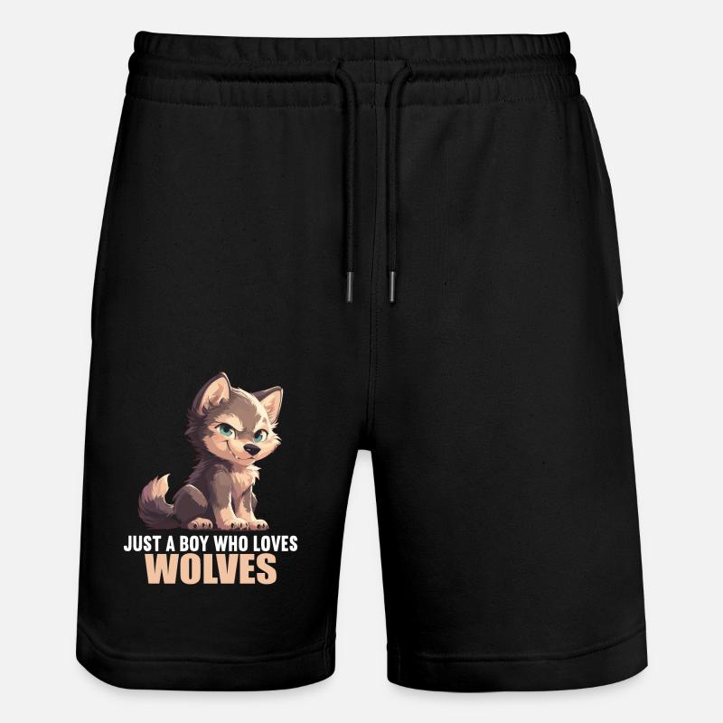 Loups Loup - Short de jogging bio TRAINER Stanley/Stella unisexe - noir