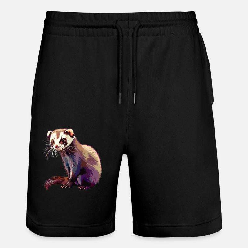 Furet Frettchen - Short de jogging bio TRAINER Stanley/Stella unisexe - noir