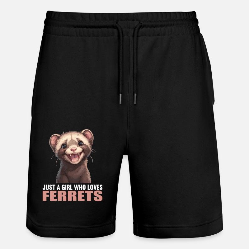 Furet Frettchen - Short de jogging bio TRAINER Stanley/Stella unisexe - noir