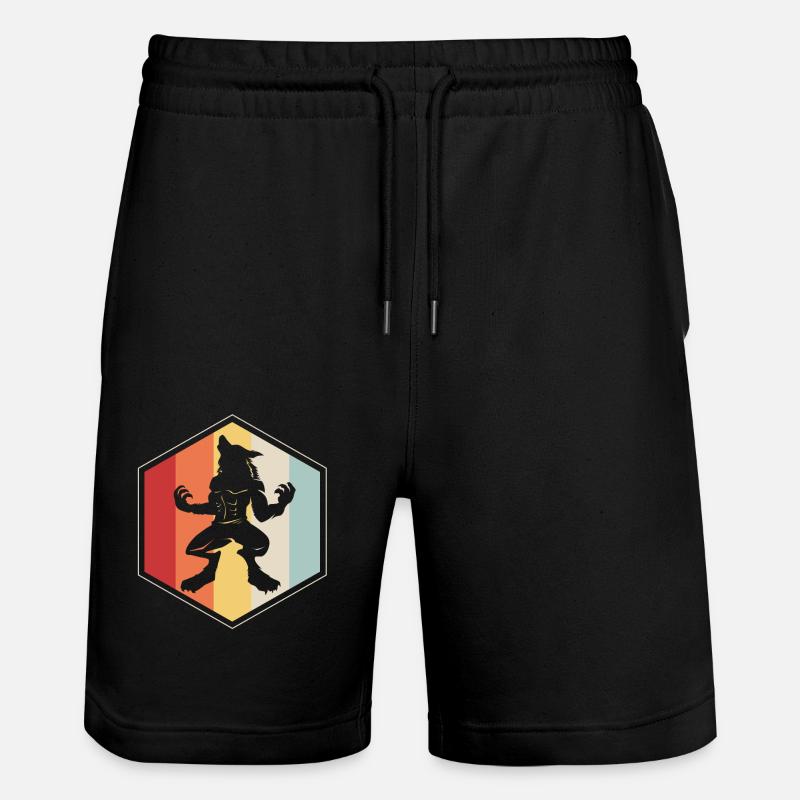 Loup-garou - Short de jogging bio TRAINER Stanley/Stella unisexe - noir