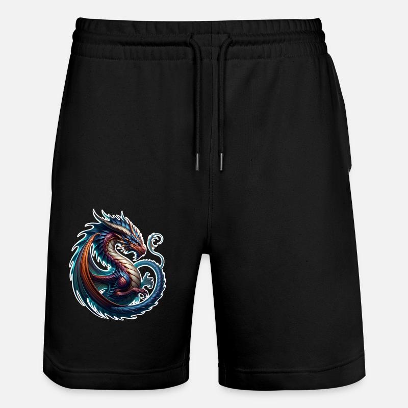 Dragon - Stanley/Stella Trainer Unisex Organic Jogging Shorts - black