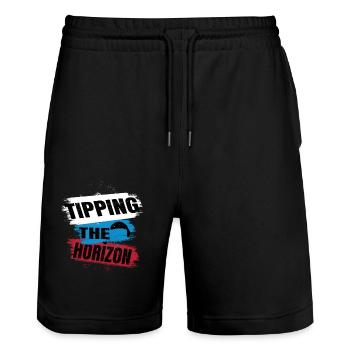 Tipping the Horizon – Paragliding Adventure - Stanley/Stella Trainer Unisex Organic Jogging Shorts - black - Front - Nik (191cm) & Marisol (170cm)