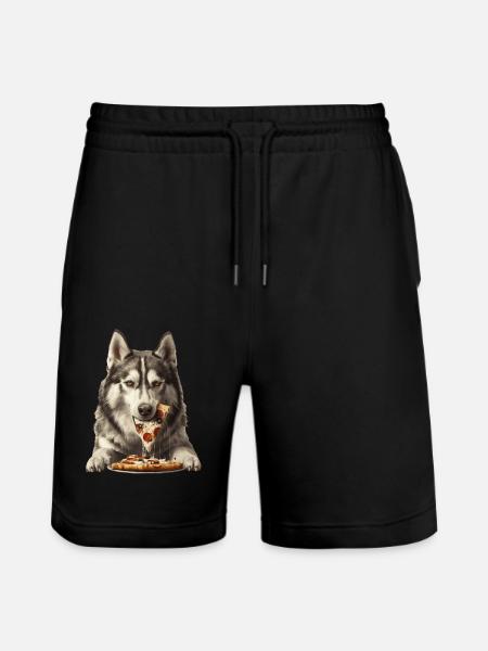 Alaskan Malasmute - Stanley/Stella Unisex Bio Joggingshorts Trainer - Schwarz