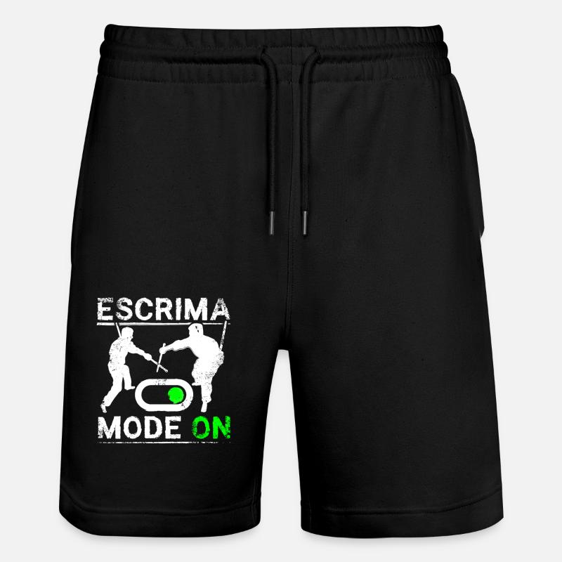 Mode Escrima activé - Short de jogging bio TRAINER Stanley/Stella unisexe - noir