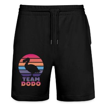 Dodo Dire Dodo Oiseau Drôle Dodo Cadeau - Short de jogging bio TRAINER Stanley/Stella unisexe - noir - Devant - Nik (191cm) & Marisol (170cm)