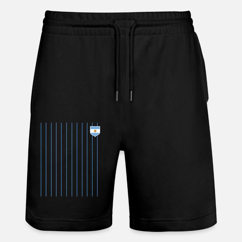 Argentine Cadeau Argentine Drapeau argentin - Short de jogging bio TRAINER Stanley/Stella unisexe - noir