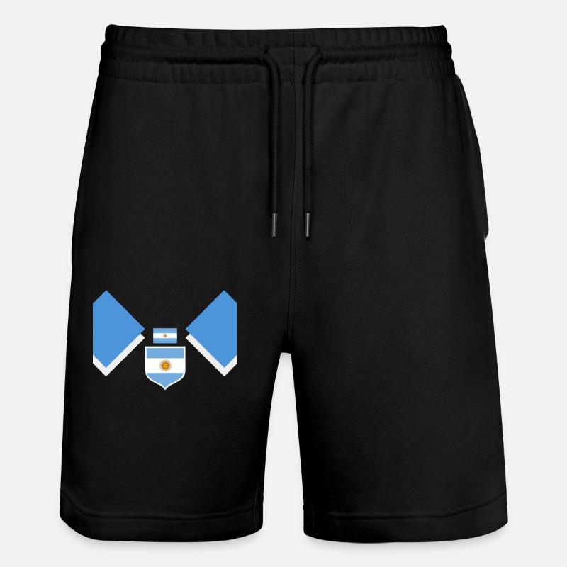 Argentine Cadeau Argentine Drapeau argentin - Short de jogging bio TRAINER Stanley/Stella unisexe - noir