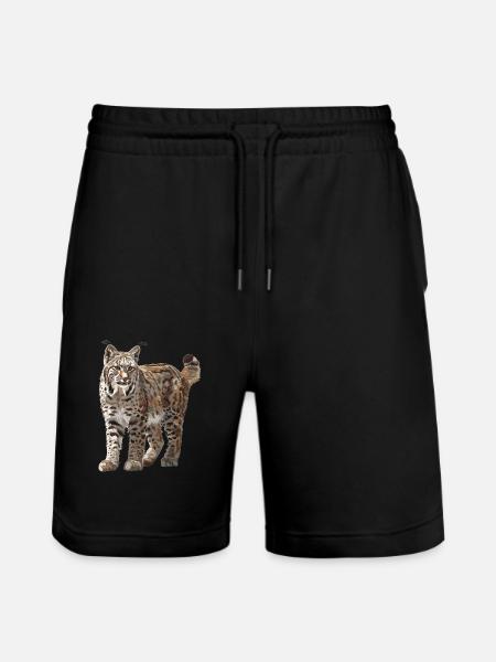 Bobcats Rotluchse Rotluchs Luchs - Stanley/Stella Unisex Bio Joggingshorts Trainer - Schwarz
