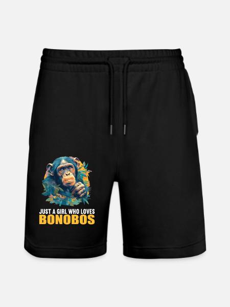 Bonobos Bonobo - Stanley/Stella Trainer Unisex Organic Jogging Shorts - black