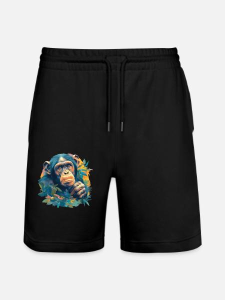 Bonobos Bonobo - Stanley/Stella Trainer Unisex Organic Jogging Shorts - black