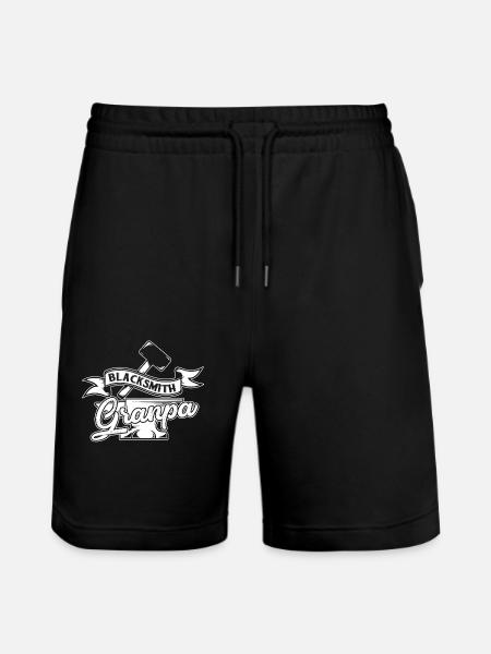 Blacksmith Blacksmith Grandpa - Stanley/Stella Trainer Unisex Organic Jogging Shorts - black