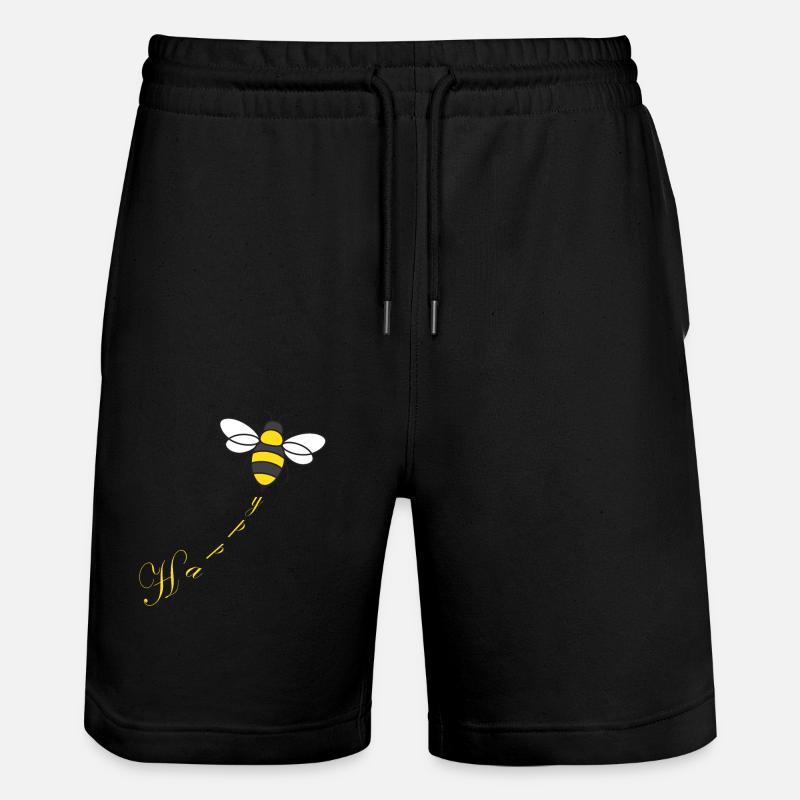 Biene Bee - Stanley/Stella Unisex Bio Joggingshorts Trainer  - Schwarz