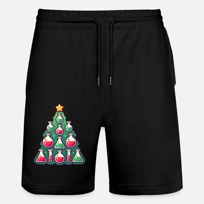 Chimie Conception d’arbre de Noël - Short de jogging bio TRAINER Stanley/Stella unisexe - noir