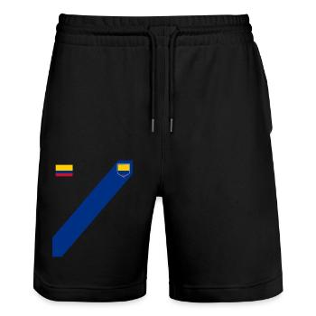 Kolumbien Colombia Medellin Urlaub Bogota Cali - Stanley/Stella Unisex Bio Joggingshorts Trainer  - Schwarz - Vorne - Nik (191cm) & Marisol (170cm)