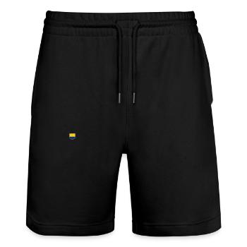 Kolumbien Colombia Medellin Urlaub Bogota Cali - Stanley/Stella Unisex Bio Joggingshorts Trainer  - Schwarz - Vorne - Nik (191cm) & Marisol (170cm)