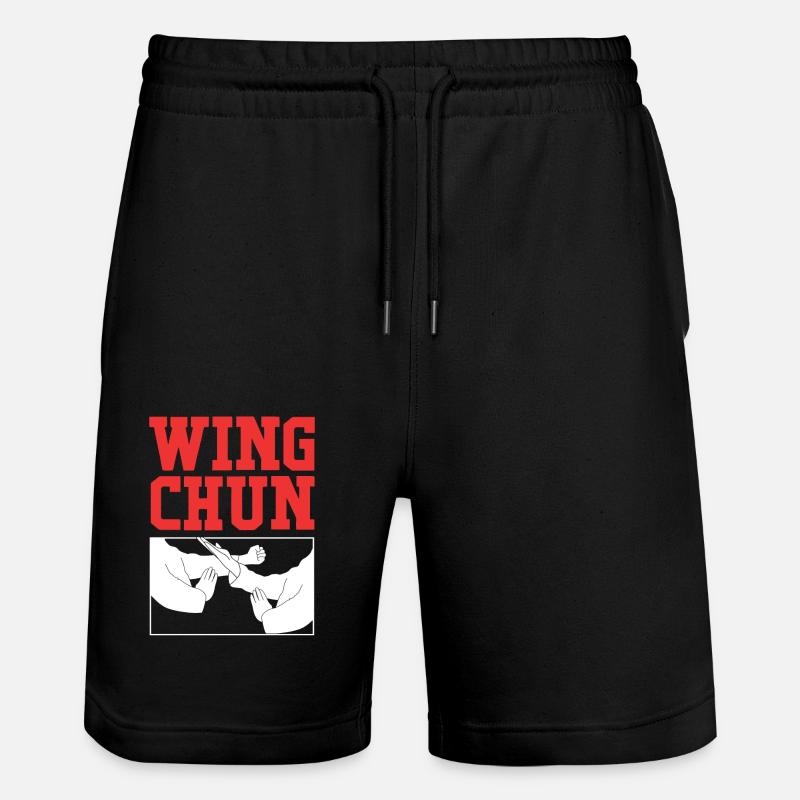 Wing Chun - Stanley/Stella Unisex Bio Joggingshorts Trainer  - Schwarz