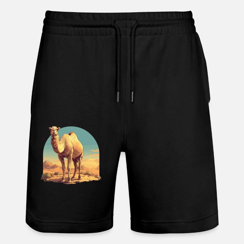Camel Kamele Kamel - Stanley/Stella Trainer Unisex Organic Jogging Shorts - black
