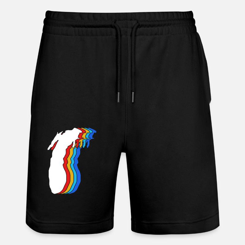 Grands Lacs - Short de jogging bio TRAINER Stanley/Stella unisexe - noir