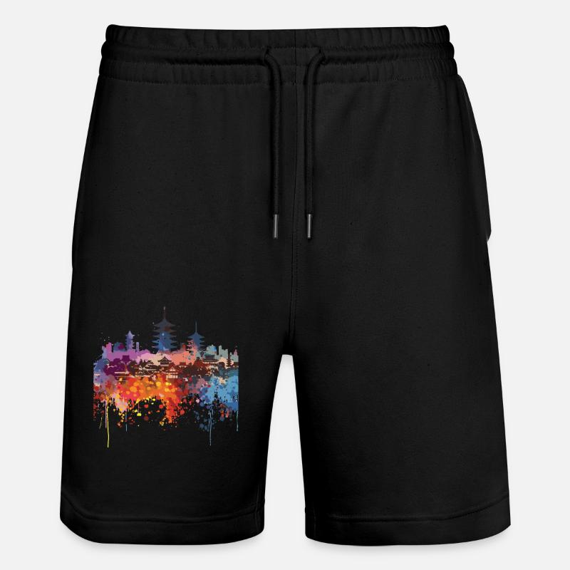 Hikone - Stanley/Stella Trainer Unisex Organic Jogging Shorts - black