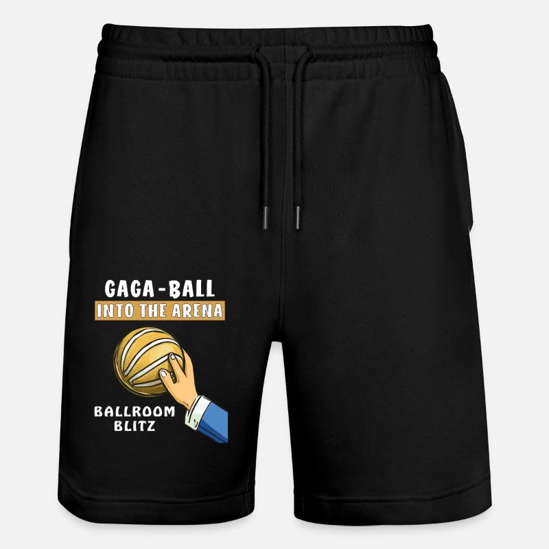 GAGA BALL DANS L’ARÈNE - Short de jogging bio TRAINER Stanley/Stella unisexe - noir