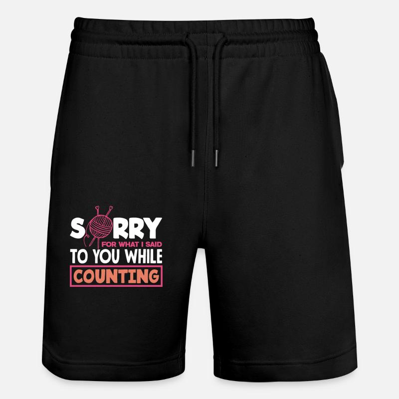 Désolé pour le tricot compté - Short de jogging bio TRAINER Stanley/Stella unisexe - noir
