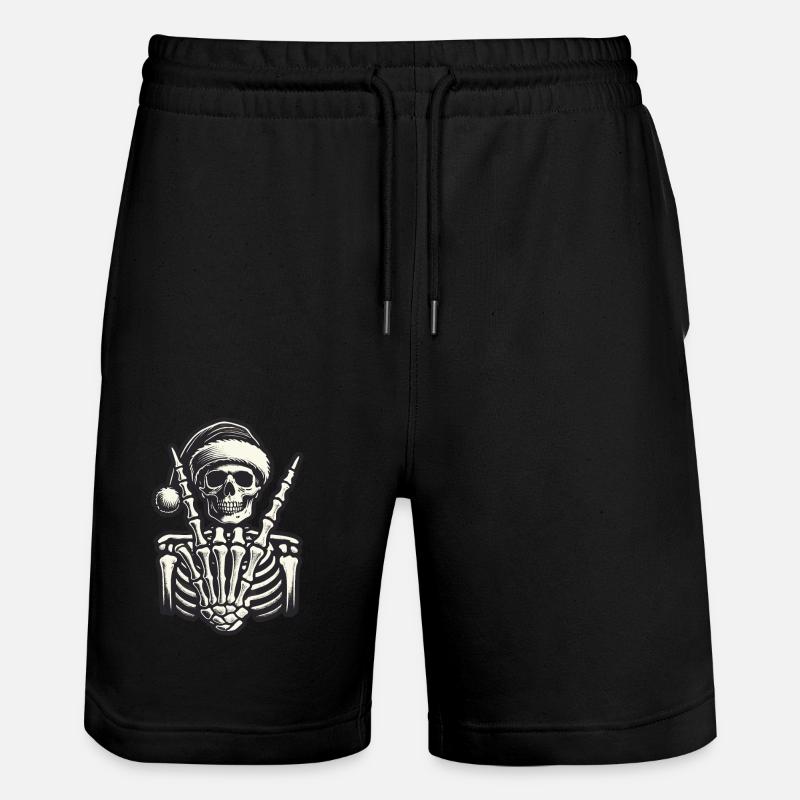 Style de Noël Cool Skeleton - Short de jogging bio TRAINER Stanley/Stella unisexe - noir