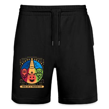Mind Of A Theater Kid 2 - Stanley/Stella Unisex Bio Joggingshorts Trainer  - Schwarz - Vorne - Nik (191cm) & Marisol (170cm)