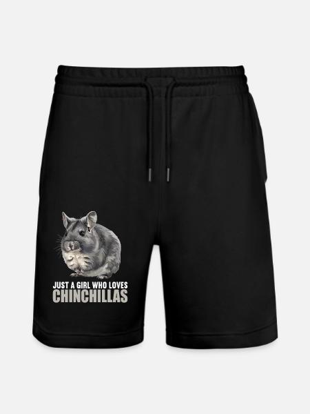 Chinchillas Chinchilla - Stanley/Stella Trainer Unisex Organic Jogging Shorts - black